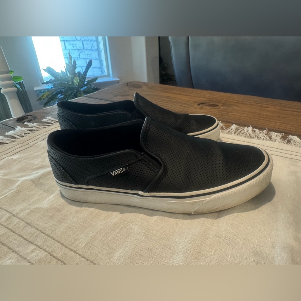 Vans Black Slip-On Sneakers